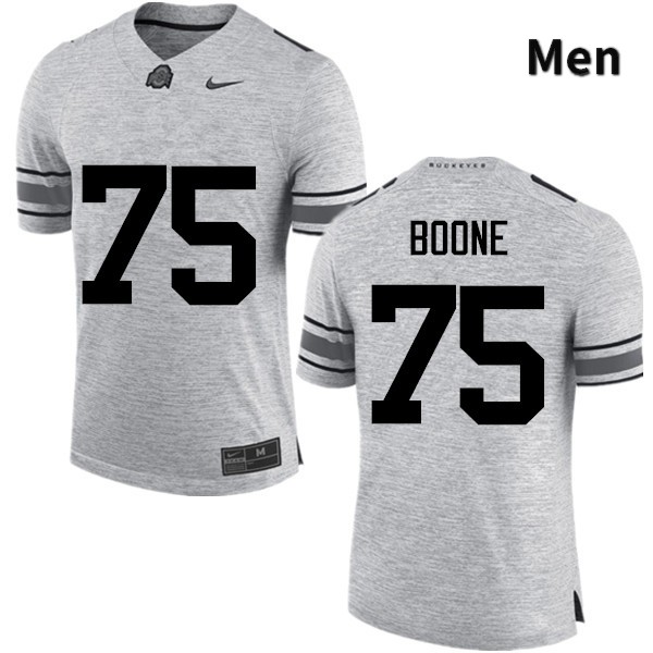 Ohio State Buckeyes Alex Boone Men's #75 Gray Game Stitched College Football Jersey